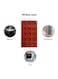 Generic 2-Piece 15 Holes Silicone Baking Chocolate Mold Brown 29.5X17.5X5Cm