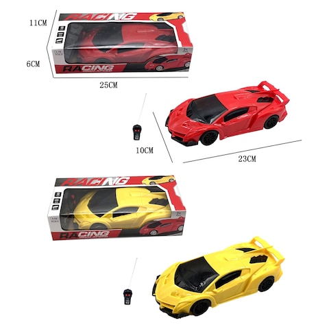 High Speed Remote Control Racing Car Toy Assorted 10x23cm 2 PCS