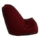 In House Pascal Linen Bean Bag Chair - Large - Burgundy
