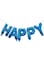 Goldedge - Happy Birthday Foil Balloon Set