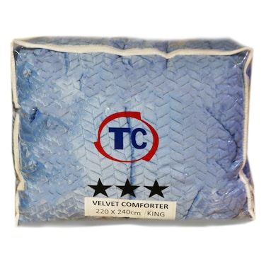 T.C Velvet Comforter King 220x240cm