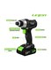 Letton - Impact Driver Power Tool With Accessories Set Black/Green/Silver 17centimeter