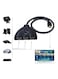 Generic - Black Color 1080P Hdmi 3 Port Auto Switch Splitter Switcher Hub Box Cable For Dvd Hdtv Stb