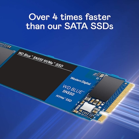 WD 1TB BLUE M.2 SN550 NVME Internal Solid State  - WDS100T2B0C
