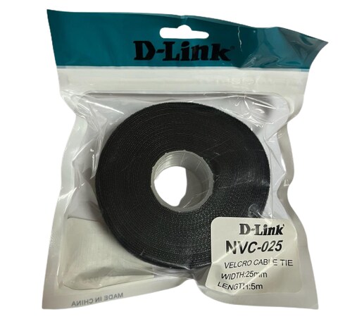D-Link Velcro Cable Tie &ndash; Width:25mm Length:5m ( Black Color) with PE Bag
