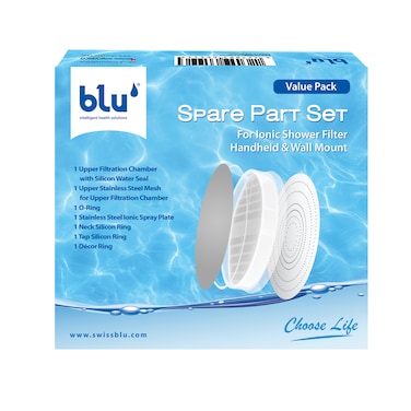 Blu - Spare Part Set For Ionic Shower Filter Handheld &amp; Wall Mount - Value Pack