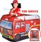 Kids Fire Engine Tent Indoor &amp; Outdoor Pop Up Play Tent for Toddles and Children Pretend Playhouse