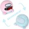 Toy Storage World Among Us Plush Reversible Plushie Octopus Stuffed Animal Mood Double Sided Happy Angry Bear Toys Doll, Blue/Pink