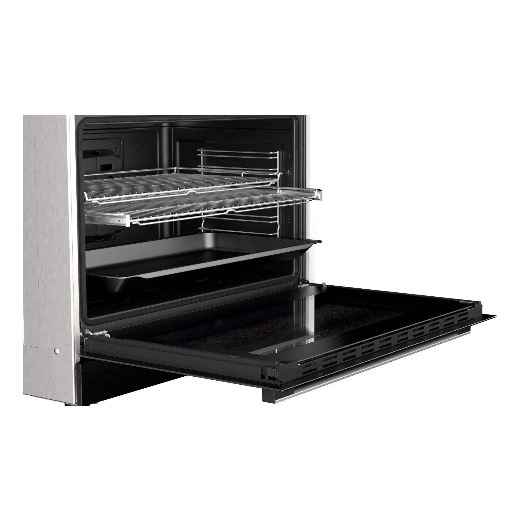 Bosch 90x60cm Gas Cooker, Black, HJY5G7V60M