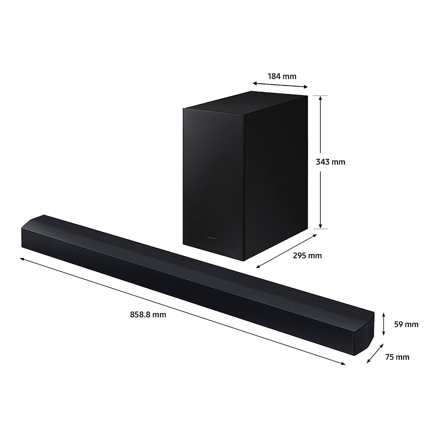 Samsung 2.1ch Wireless Soundbar Black HW-C450/ZN