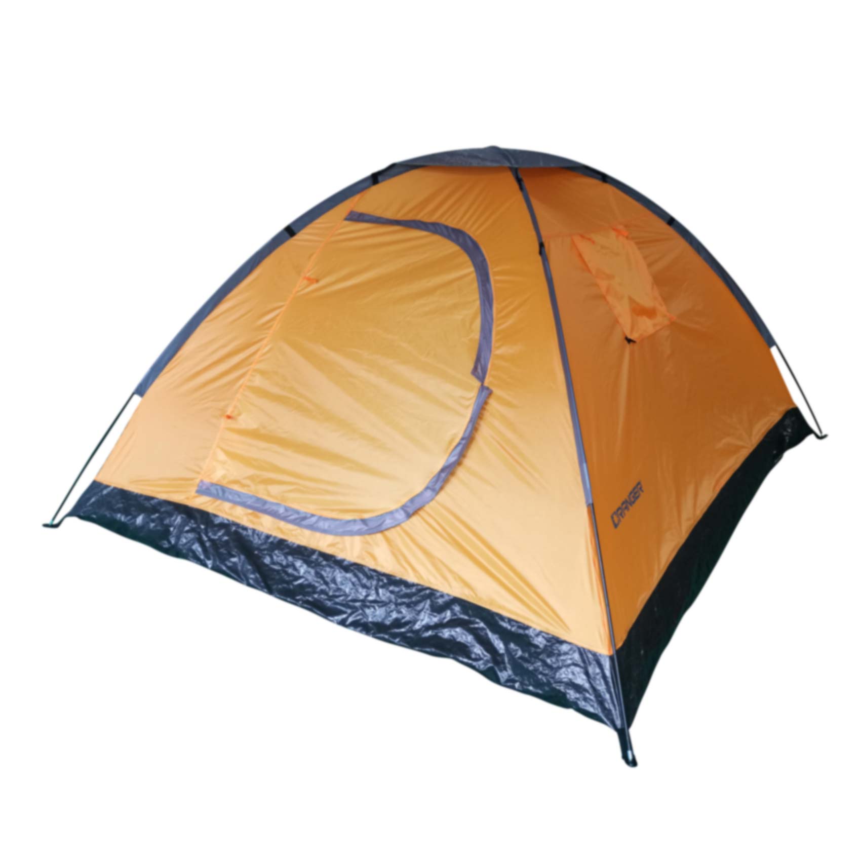 Hk Camping Tent 3 Persons 210 X 210 X 130 Cm Orange