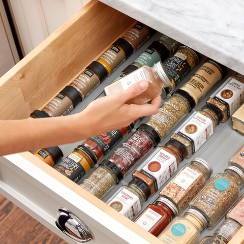 YouCopia SpiceLiner Spice Drawer Liner, 10ft Roll, Grey, YCA-50201