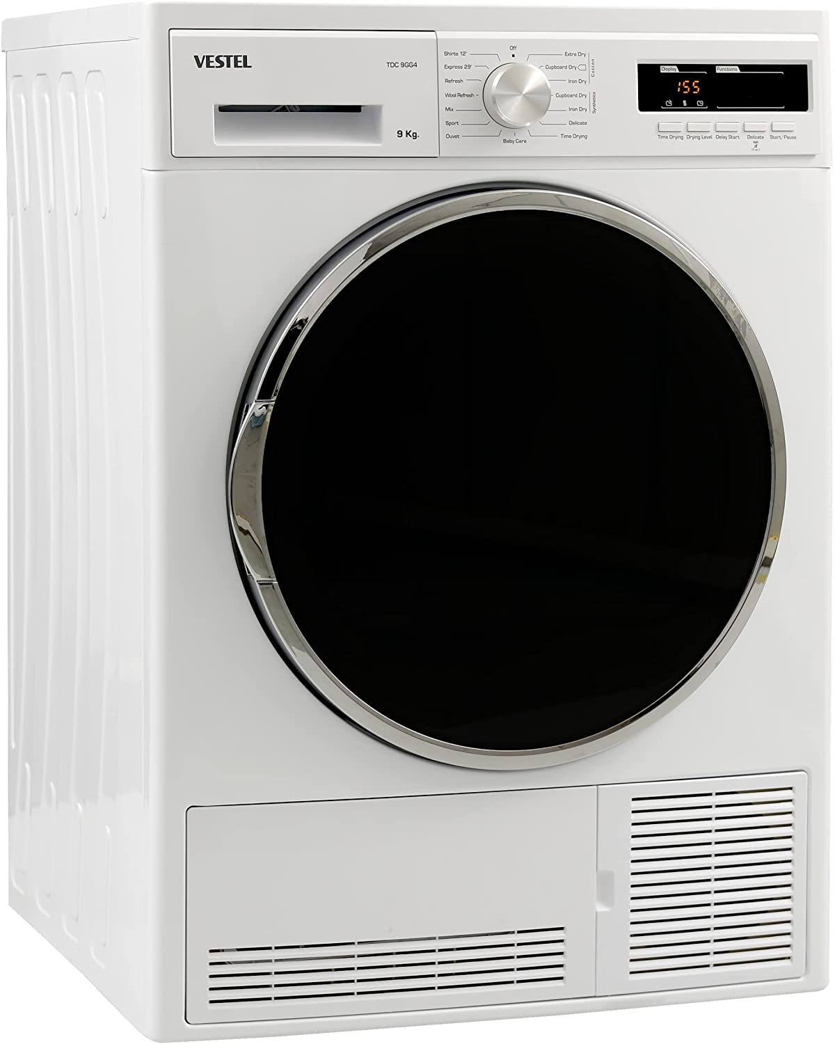 Vestel 9 Kg Front Load Tumble Dryer Condenser 15 Program 1000 RPM White Model TDC9GG4