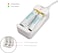 DMK Power TC-Q2 AA AAA Battery Charger 2 Independent Slot Smart Fast Charger with LED Light &amp; Micro USB Cable, Battery Charger for AA AAA Ni-Cd Ni-MH Rechargeable Battery
