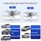 Car Front Windshield Sun Shade Foldable Umbrella Car Reflective Sunshade with Storage Pouch Fits Various Windshields Blocks UV Rays and Sun Heat Protection to Keep Your Vehicle Cool (S)