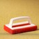 Royalford Royalbright Heavy Duty Scrubbing Brush- RF10639 Multi-Purpose Scrub For Cleaning Kitchen Abrasive And Superior Cleaning Power Strong And Comfortable Grip Cleaning Supplies Red And White