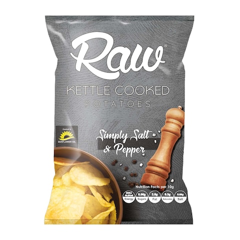Raw Salt &amp; Pepper Potato Chips - 45gm