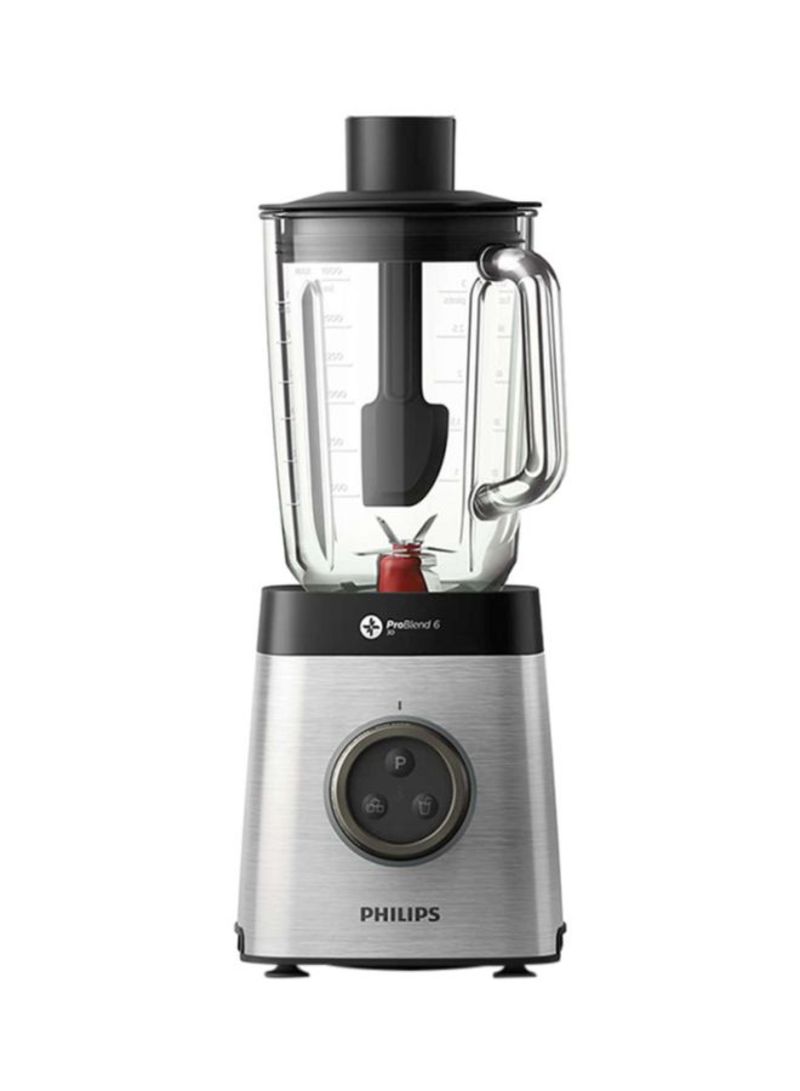 Philips - Countertop Blender 2L 1400W HR3652/01 Silver/Black