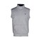 LA Collection Men Mock Neck Sl M Silver Medium
