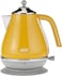 De'Longhi Icona Capitals Yellow Vintage Style Kettle, 1.7 L Capacity With Water Level Indicator, 360 Swivel Base, Anti-Slip Feet, Soft Opening Lid, Premium Stainless Steel, Kboc3001.Y