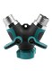 Generic - Y-Shape Hose Splitter Garden Accessories Black/Green/Silver
