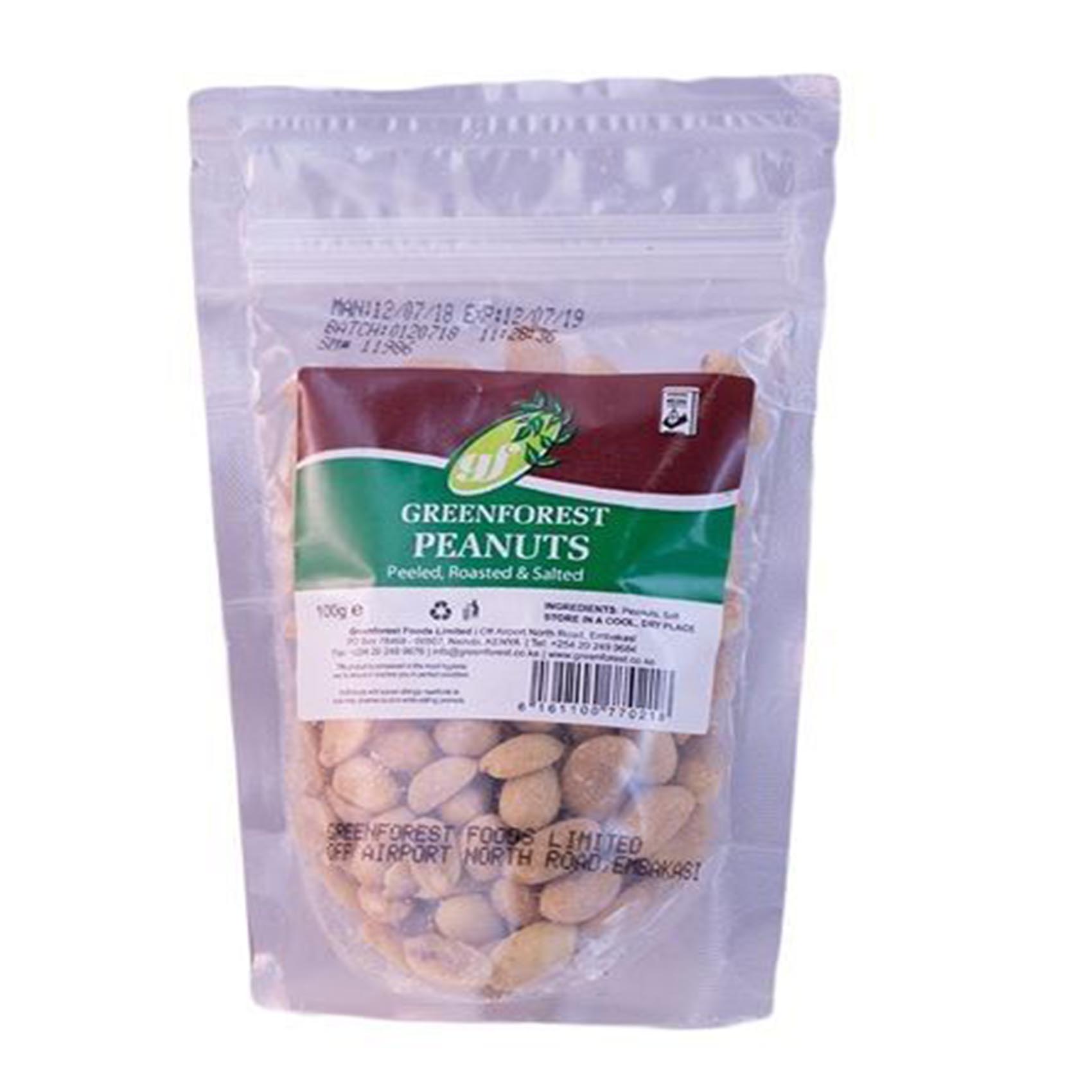 Green Forest Salted Peeled Peanuts 100g