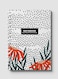 Lowha Spiral Notebook With 60 Sheets And Hard Paper Covers With Floral &amp; Dots Design, For Jotting Notes And Reminders, For Work, University, School
