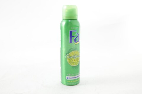 FA ANTI STAINS DEODORANT 48HOURS PROTECTION CARIBBEAN LEMON 150ML