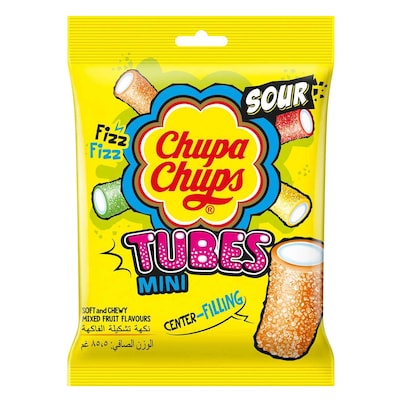 Chupa Chups Sour Mini Tubes Gummies 85.5g