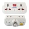 Terminator Multi Adaptor Universal 2 Pin Schuko Plug 16A With Switch 2 Way 3 Pin Spocket + 2 Way 2 Pin Socket Model: TMA 310
