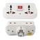 Terminator Multi Adaptor Universal 2 Pin Schuko Plug 16A With Switch 2 Way 3 Pin Spocket + 2 Way 2 Pin Socket Model: TMA 310