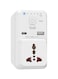 Budi 3 Pin Timer Home Charger White