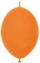 Sempertex 25 pcs, 12" (LOL)-Link O Loon Balloons, Fashion Orange, Latex Balloons