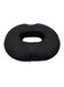 donut-shaped seat cushion for hemorrhoids and lower bone pain from foam sponge - black