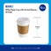 Markq [50 Sets] Disposable Coffee Cups with Lids and Sleeves - 12 oz. White Hot Paper Cups