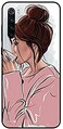 Theodor - Xiaomi Redmi Note 8 Case Cover Girl Drinking Coffee 1 Flexible Silicone Cover