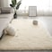 Mei Lifestyle Modern Wool Fluffy Floor Mat Carpet With Anti Slip High Pile Bottom With Upgraded Foam (Size 120&times;160cm)
