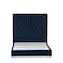In House Madrid Velvet Bed Frame - Queen - 200x150 cm - Dark Blue