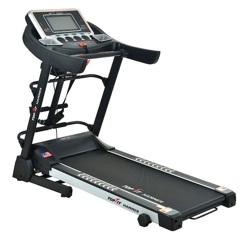 مشاية كهربائية MT-377MS من توب فيت مع حزام مساج، 3.75 حصان، 150 كيلوجرام 