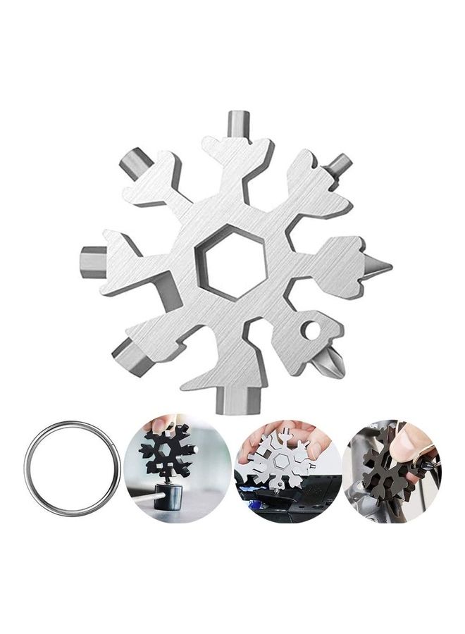 Wtrtr 19-In-1 Stainless Steel Snowflake Multi-Tool