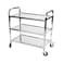 AKC Stainless Steel 3 Tier Kitchen Car Shelf Utility/Service Cart Kitchen Trolley Kitchen Cart with Wheels