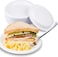 Lavish [ 100- Piece ] 9 Inch Disposable White Foam Plates Birthday Wedding Christmas Party Supplies