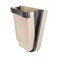 ALISSA-Kitchen Cabinet Door Plastic Hanging Trash Can Waste Bin Garbage Box Folding Desktop Storage Trash Can Storage Holder, Brown