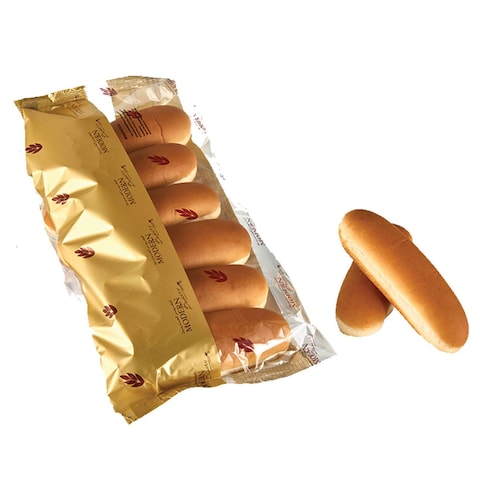 Modern Bakery Hotdog Plain Bread Roll 6 PCS