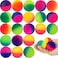 Generic Bouncy Balls For Kids Return Gifts For Birthday Party/Colorful Rainbow Bouncy Balls Mini Toys Birthday Giveaways For Kids/Pinata Birthday Gift Balls, Kids Party Favors - 24 Pcs