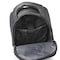 Senator Nylon Unisex Daypack 18-Inch Lightweight Backpack with Laptop Compartment Reflective Lattice Water Resistant Casual Hiking Travel Bag for Business College School Students - KH8122 (Black)