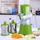 Fitto Manual Rotary Cheese Grater, Kitchen Speed Round Tumbling Box Shredder, Drum Vegetable Slicer, Nuts Grinder, for Veggie, Potato, Cucumber, Carrot, Chocolate, Pizza, Hashbrowns, Salad