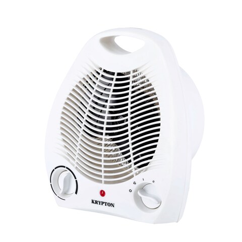 Krypton Fan Heater With 2 Heating Powers, KNFH6360, Cool/Warm/Hot Wind Selection, Adjustable Thermostat, Overheat Protection, Power Light Indicator, Carry Handle