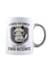 muGGyz Printed Ceramic Coffee Mug White 11Ounce