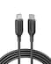 USB C to USB C Cable, Anker Powerline III USB-C to USB-C Fast Charging Cord (6 ft), 60W Power Delivery PD Charging for Apple MacBook, iPad Pro 2020, Samsung Galaxy S10 Plus S9 S8 Plus, Pixel, and More